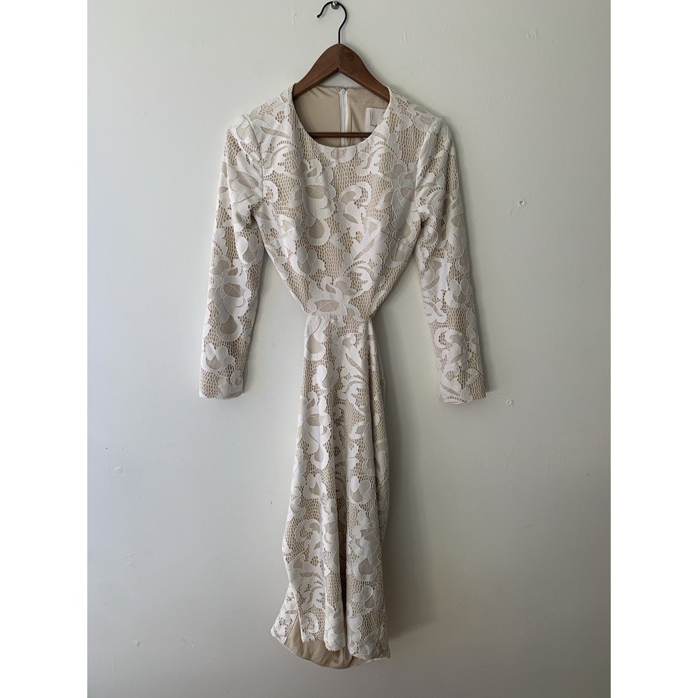 Hayley Paige X BHLDN Erykah Dress Ivory 2 Lace Cutout Wedding Romantic Feminine